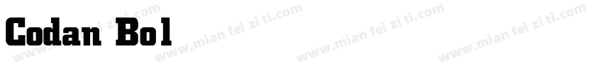 Codan Bold字体转换